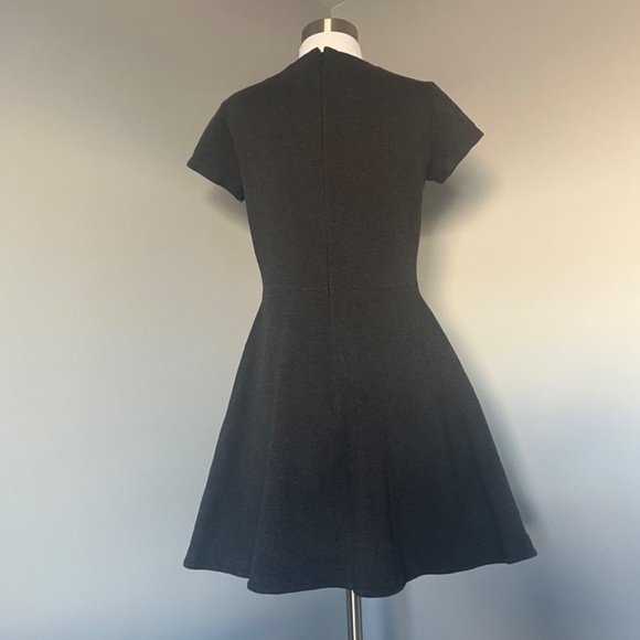 KATE SPADE SATURDAY The Good Times Short Sleeve Dark Gray Casual Cotton Dress - Picture 5 of 12